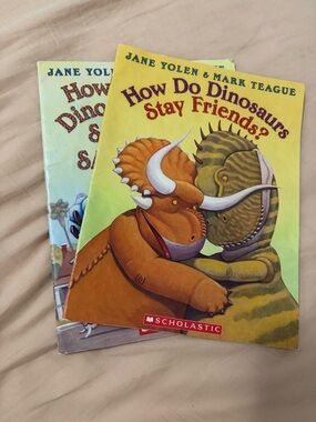 How do Dinosaurs Stay Safe Stay Friends kids fiction picture book bundle